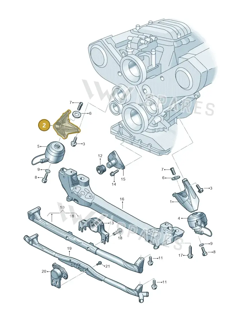 4E0199308BG — Audi A8/S8/qu. lang    08> (2007-) diagram 291199300, position 2