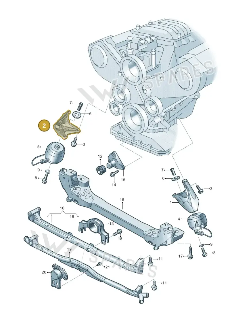 4E0199308BM — Audi A8/S8/qu. lang    08> (2007-) diagram 291199300, position 2