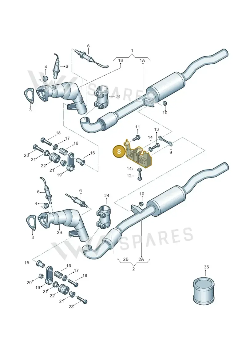4E0253099M — Audi A8/S8/qu. lang    08> (2007-) diagram 291253520, position 8