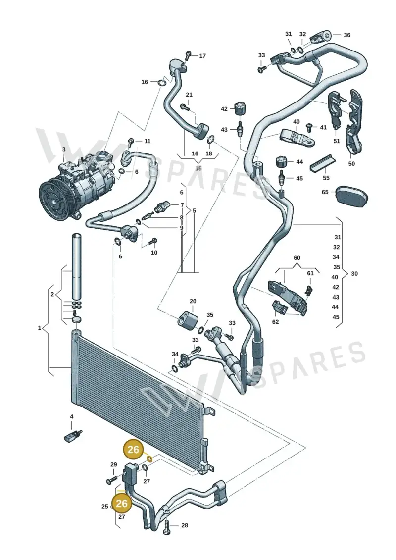 4E0260749A — Audi A5 Limo 2.0 (2024-) diagram 8wk260400, position 26