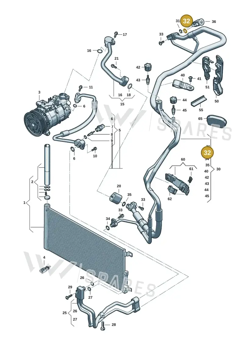4E0260749B — Audi A5 Limo 2.0 (2024-) diagram 8wk260400, position 32