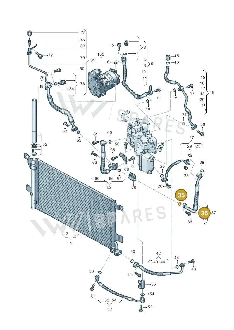 4E0260749C — Audi A6 2.0 (2018-) diagram 435260700, position 35