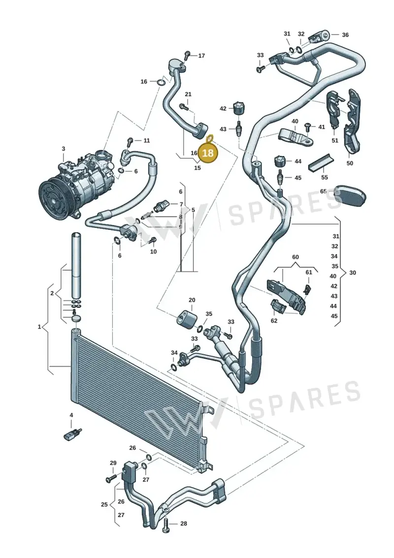 4E0260749C — Audi A5 Limo 2.0 (2024-) diagram 8wk260400, position 18