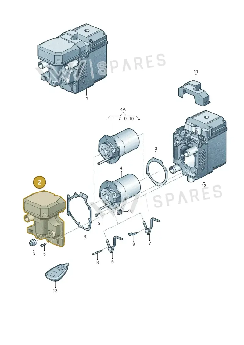 4E0261117 — Audi Q7 qu. 3.0 TDI (2009-2015) diagram 274819550, position 2
