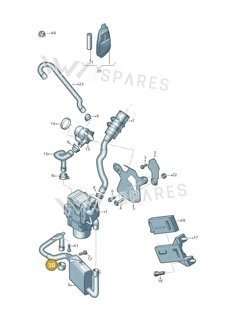 4E0261345 — Audi A6 2.7 TDI (2008-2011) diagram 448819700, position 10