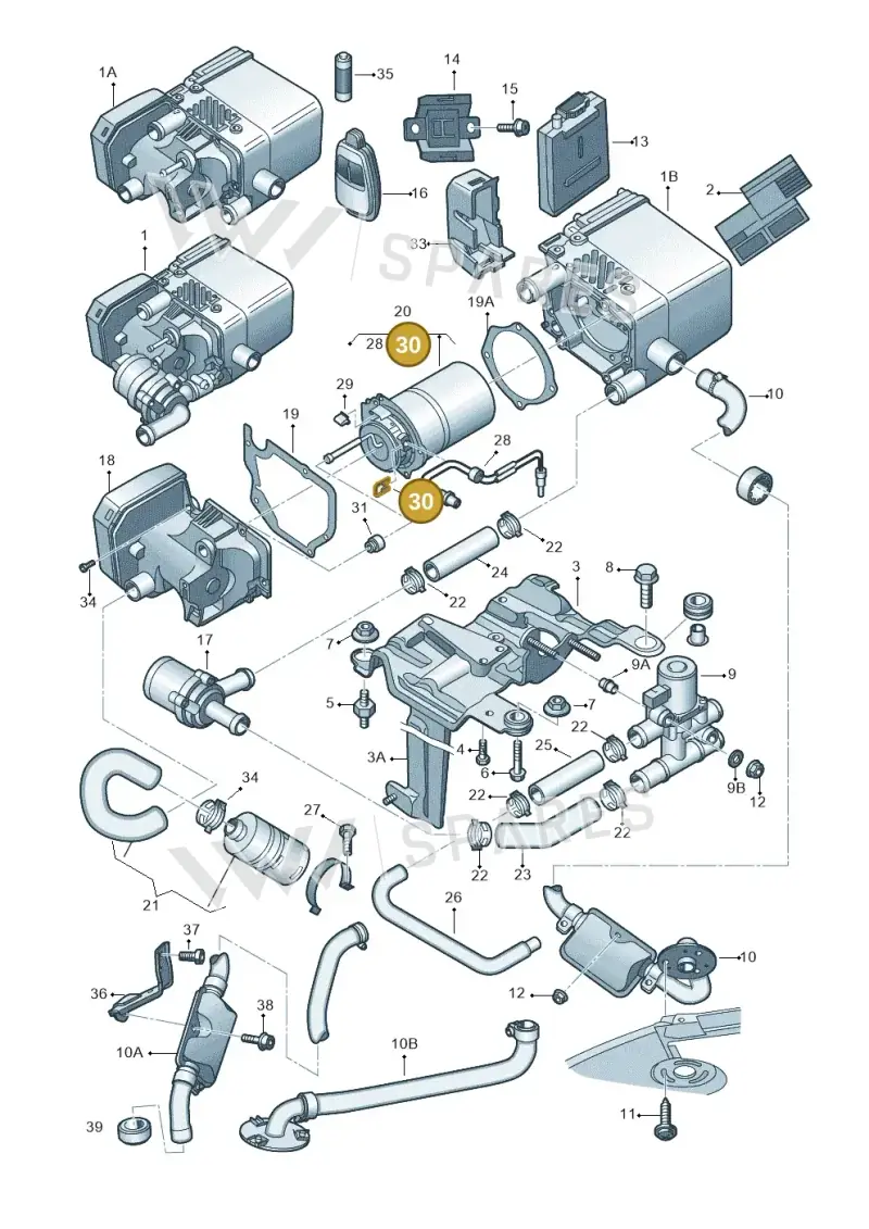 4E0261669A — Audi A8/S8/qu. lang    08> (2007-) diagram 291261460, position 30