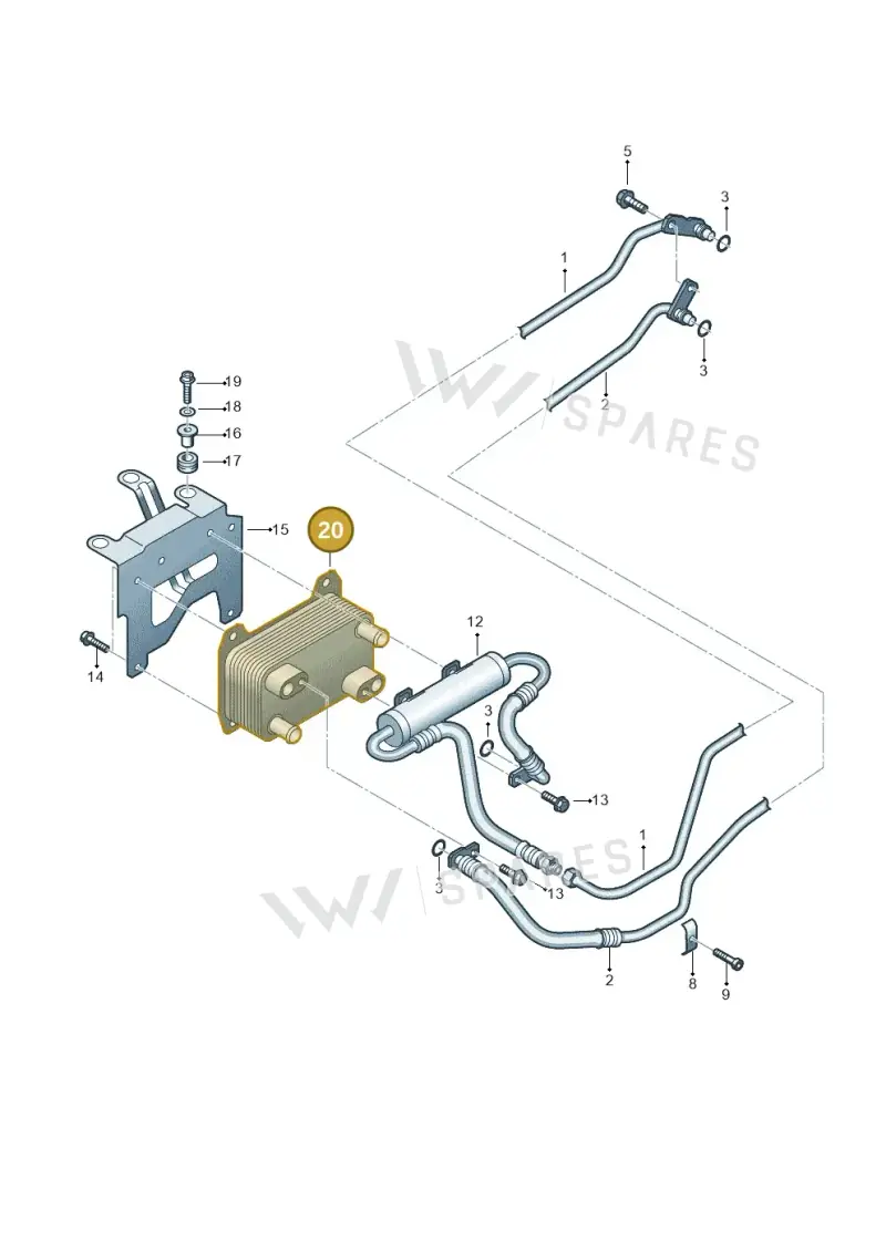 4E0317021H — Audi A8/S8/qu. lang (2003-2007) diagram 291317500, position 20