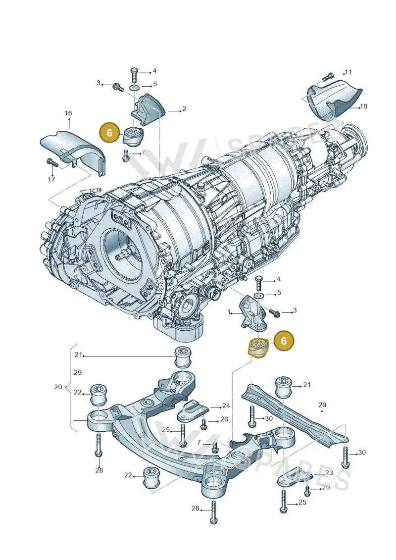 4E0399151DJ — Audi A8/S8/qu. lang    08> (2007-) diagram 448399800, position 6