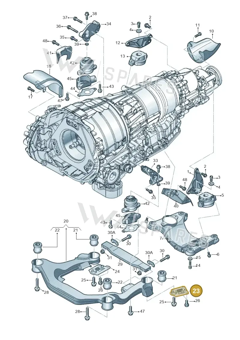 4E0399541A — Audi A8/S8/qu. lang    08> (2007-) diagram 291399820, position 23
