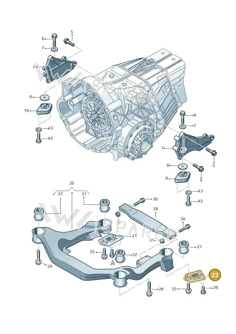 4E0399541A — Audi A8/S8/qu. lang    08> (2007-) diagram 291399750, position 23