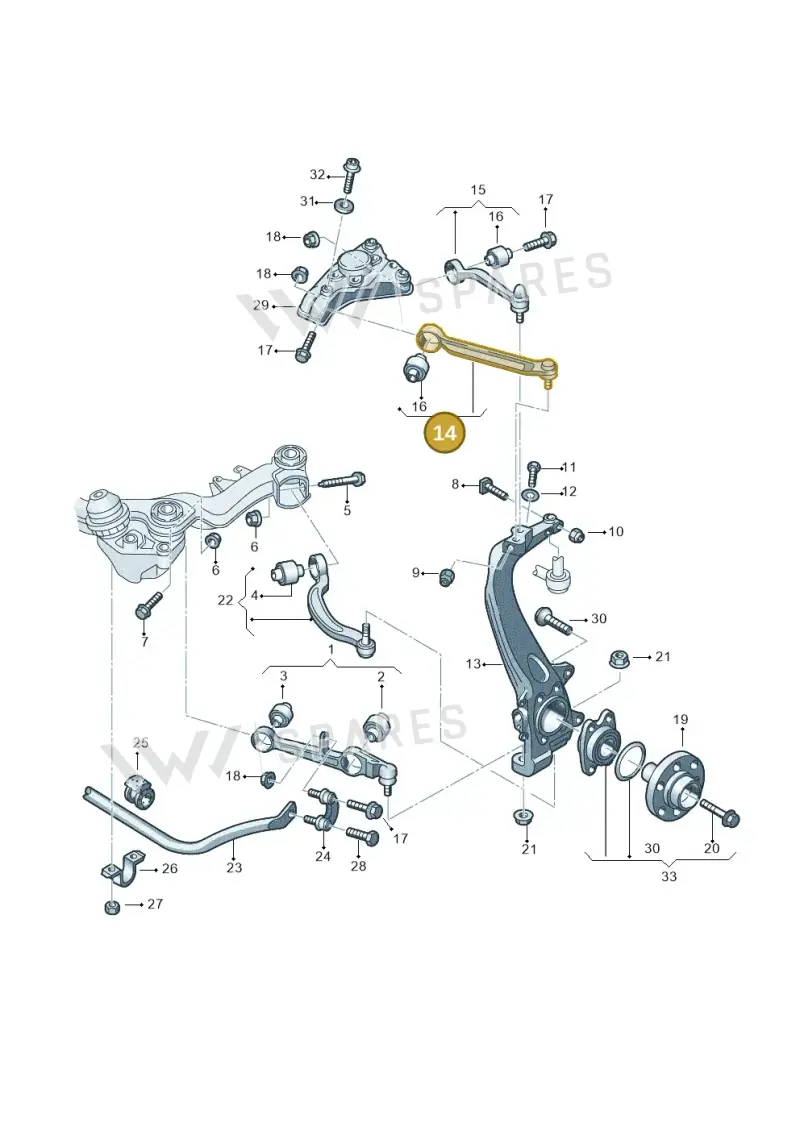 4E0407506F — Audi A6 2.7 TDI (2008-2011) diagram 448407060, position 14