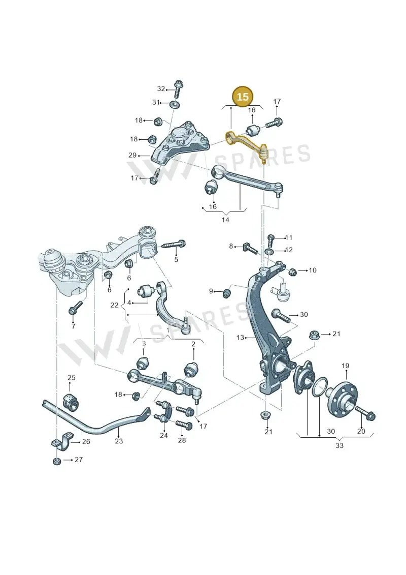 4E0407510G — Audi A6 2.7 TDI (2008-2011) diagram 448407060, position 15