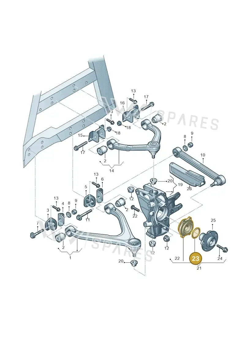 4E0407623 — Audi R8                08> (2007-) diagram 618505000, position 23