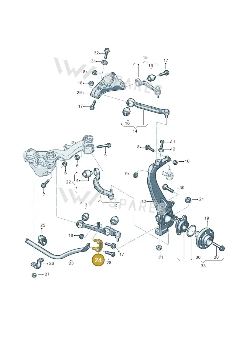 4E0411317F — Audi A6L           "CN"05> (2005-) diagram 448407060, position 24
