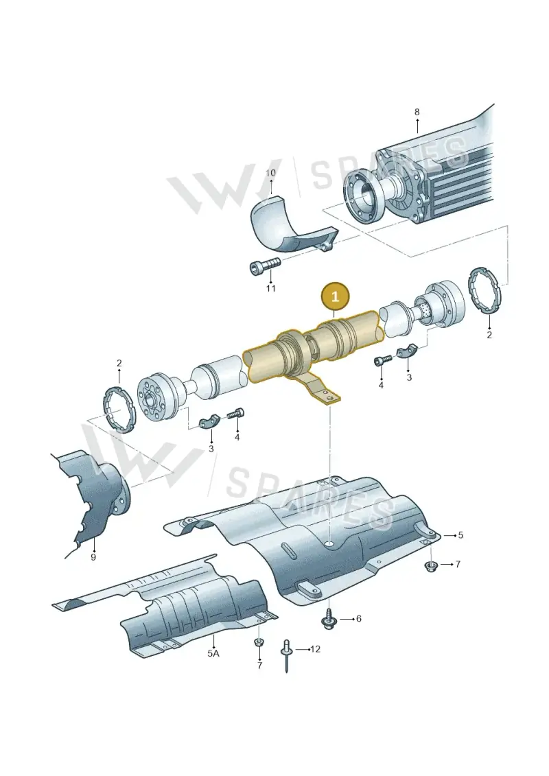 4E0521101H — Audi A8/S8/qu. lang    08> (2007-) diagram 258521100, position 1
