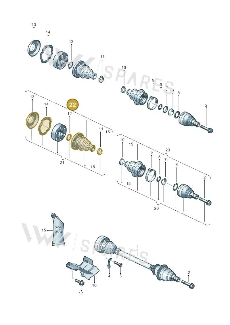4E0598201A — Audi R8 qu. 5.2 (2012-2015) diagram 258501100, position 22