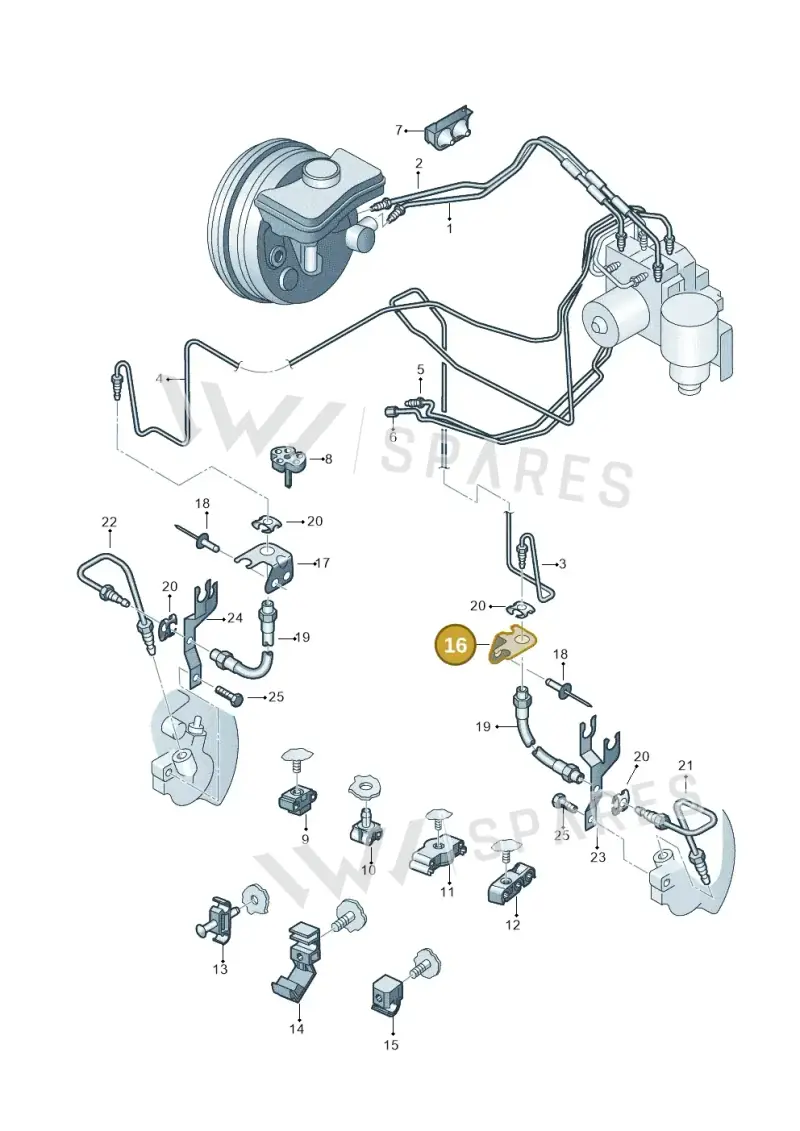 4E0611845K — Audi A8/S8/qu. lang    08> (2007-) diagram 249611200, position 16