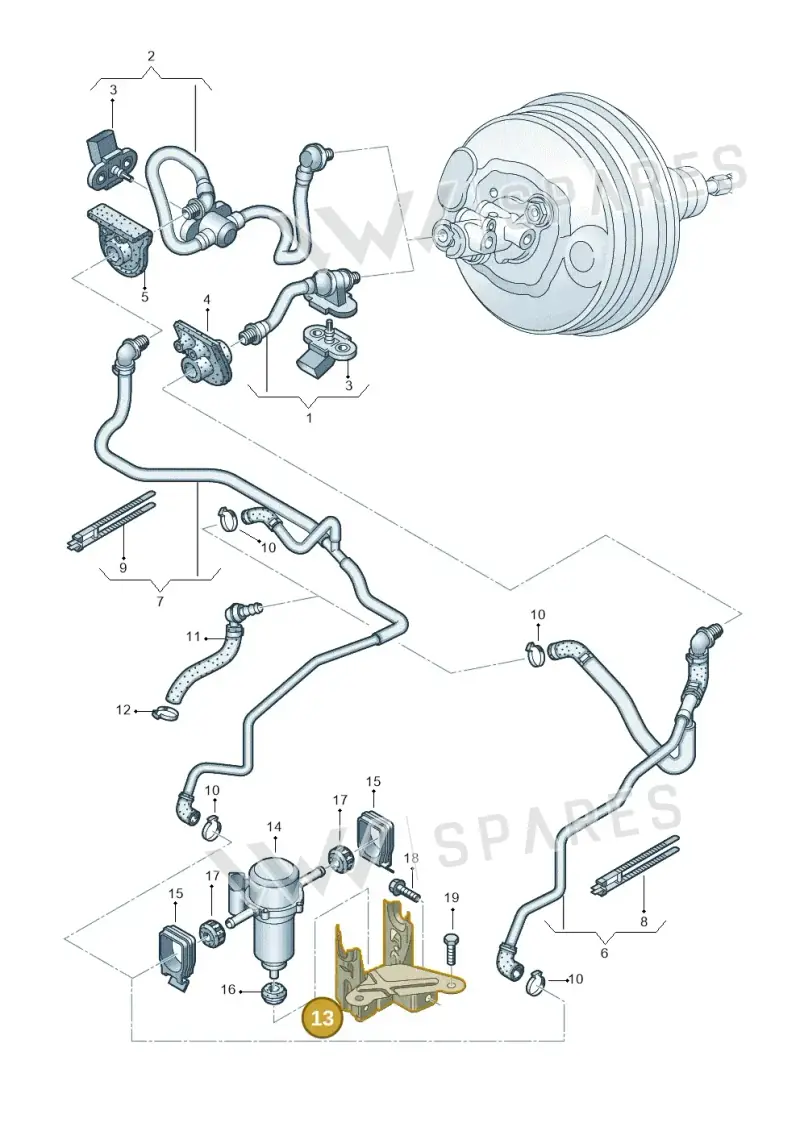 4E0614119AD — Audi A8/S8/qu. lang    08> (2007-) diagram 291611800, position 13