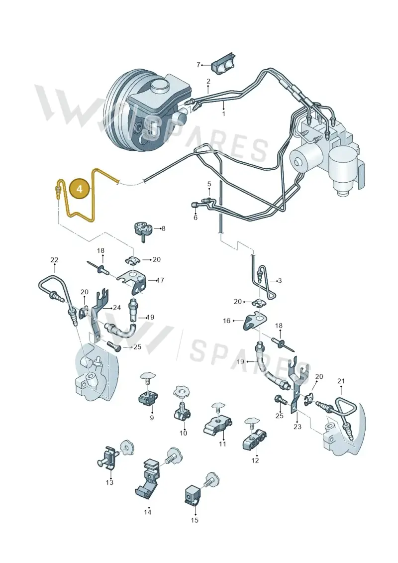 4E0614724AS — Audi A8/S8/qu. lang    08> (2007-) diagram 249611200, position 4