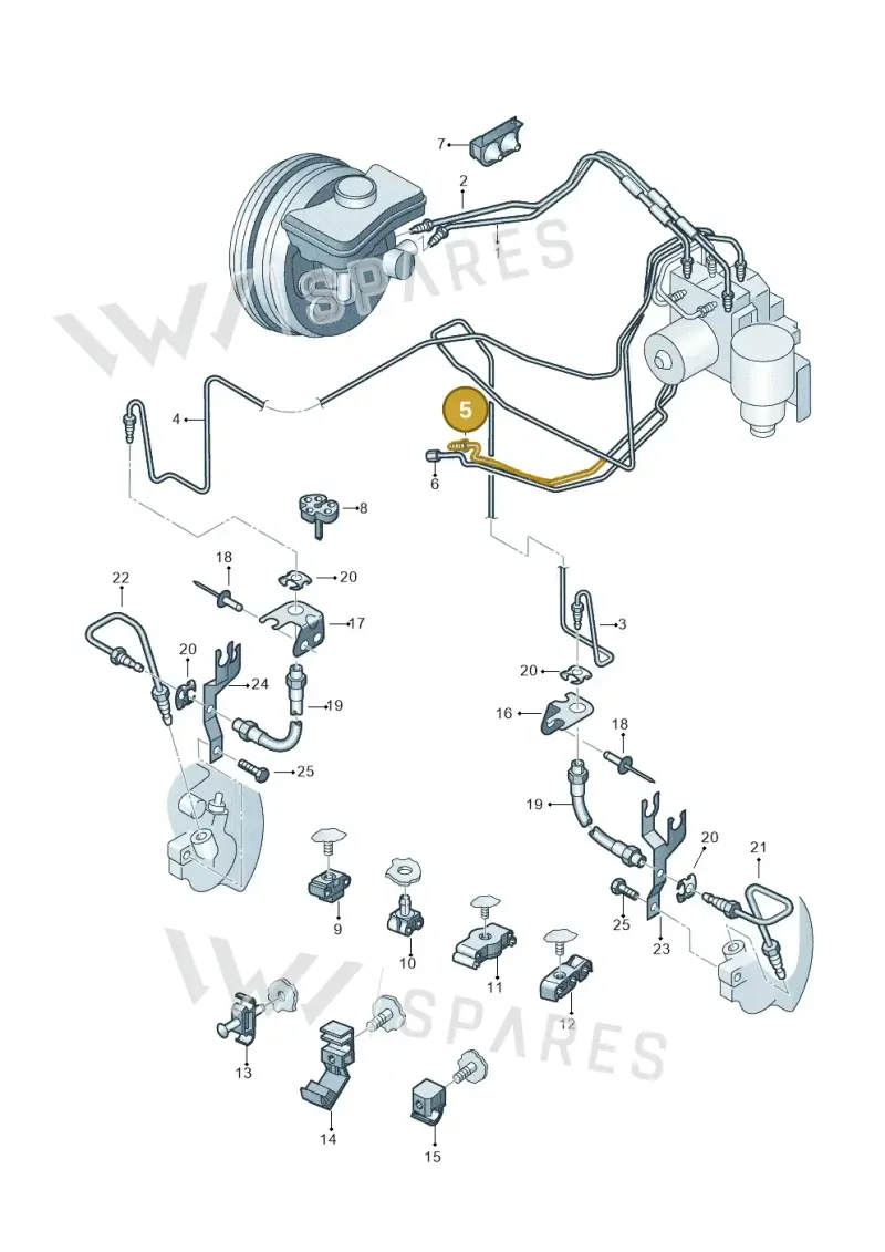 4E0614725AA — Audi A8/S8/qu. lang    08> (2007-) diagram 249611200, position 5