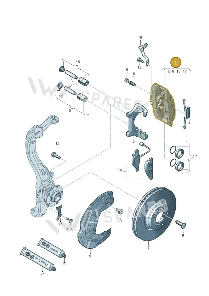 4E0615123 — Audi A6 2.7 TDI (2008-2011) diagram 291615450, position 1