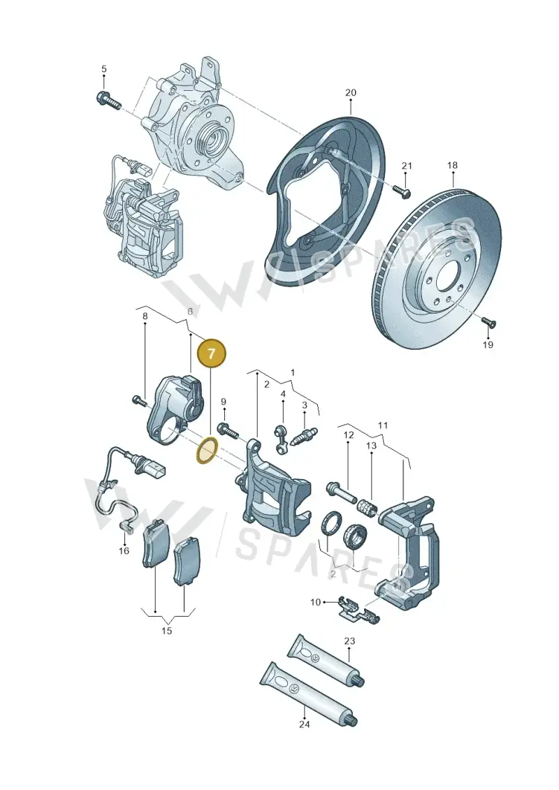 4E0615137 — Audi A5 Limo 2.0 (2024-) diagram 8wk615060, position 7