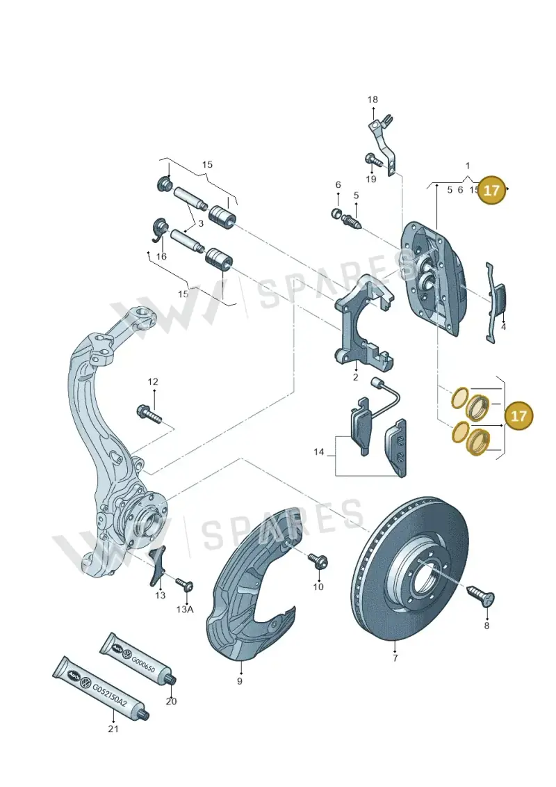 4E0698471 — Audi A6 2.7 TDI (2008-2011) diagram 291615450, position 17