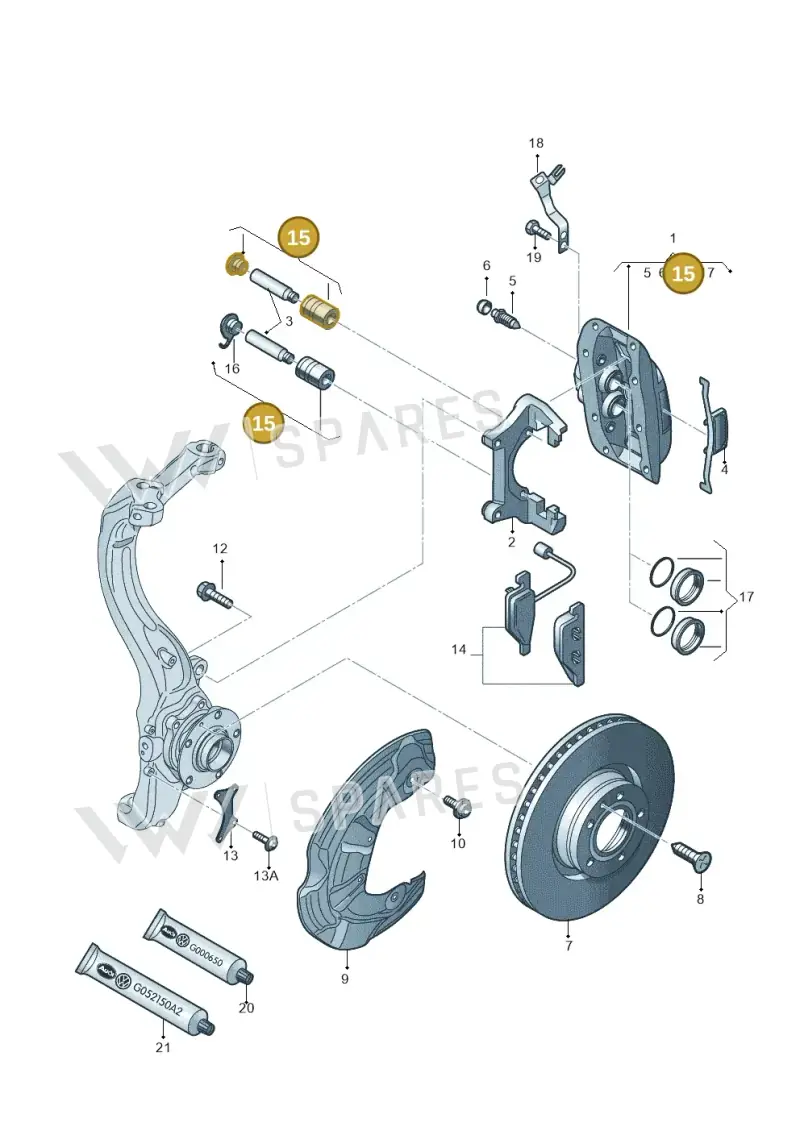 4E0698647 — Audi A6 2.7 TDI (2008-2011) diagram 291615450, position 15