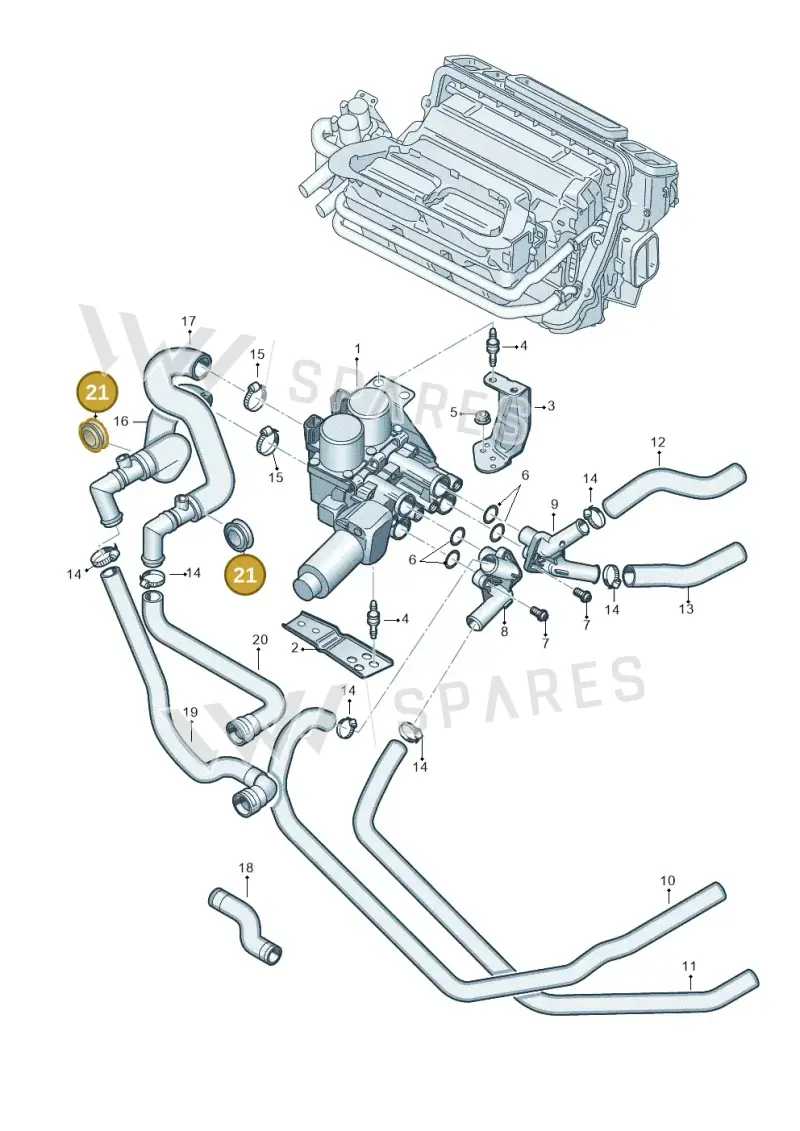 4E0819699 — Audi A8/S8/qu. lang    08> (2007-) diagram 291819600, position 21