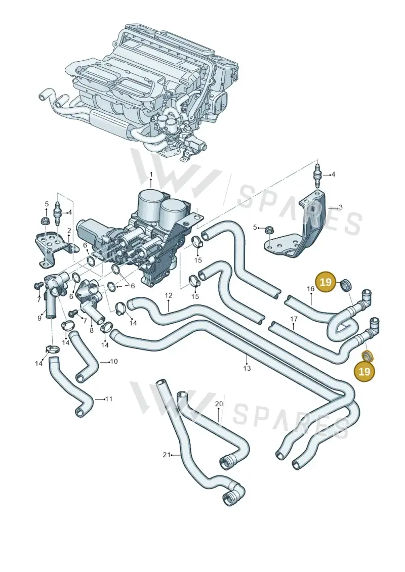 4E0819699 — Audi A8/S8/qu. lang    08> (2007-) diagram 291819610, position 19