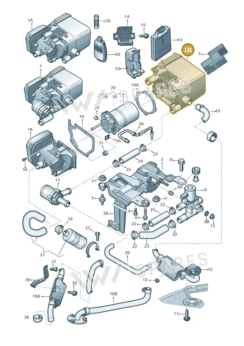 4E0819953C — Audi A8/S8/qu. lang    08> (2007-) diagram 291261460, position 1B