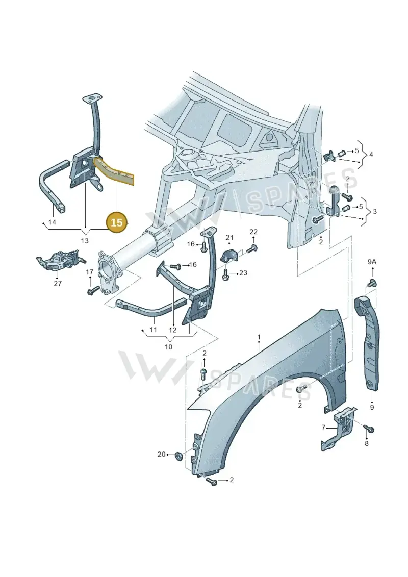 4E0821264 — Audi A8/S8/qu. lang    08> (2007-) diagram 291821100, position 15