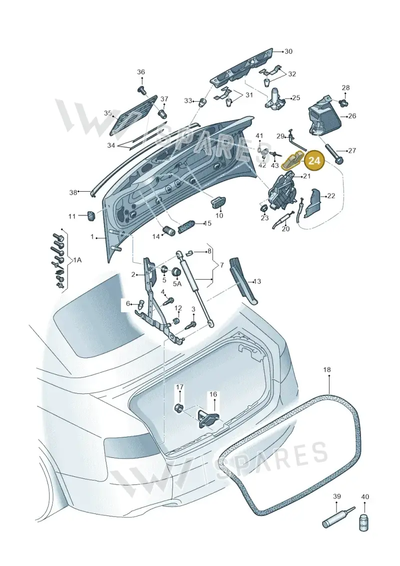 4E0827520B01C — Audi RS5 Cabrio (2012-2015) diagram 670827000, position 24