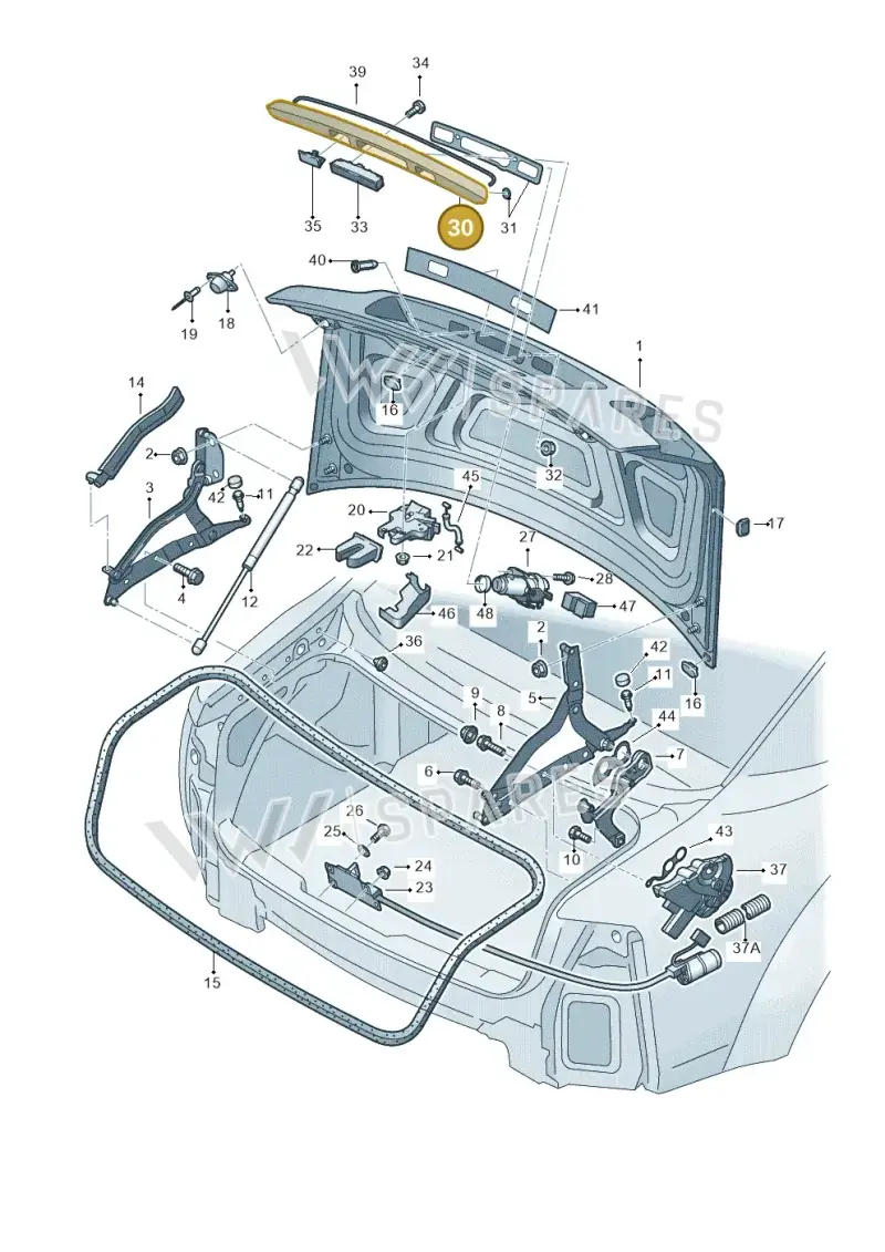 4E0827576FGRU — Audi A8/S8/qu. lang    08> (2007-) diagram 291827100, position 30