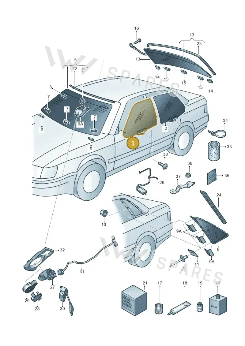 4E0845022F — Audi A8/S8/qu. lang (2003-2007) diagram 291845000, position 1