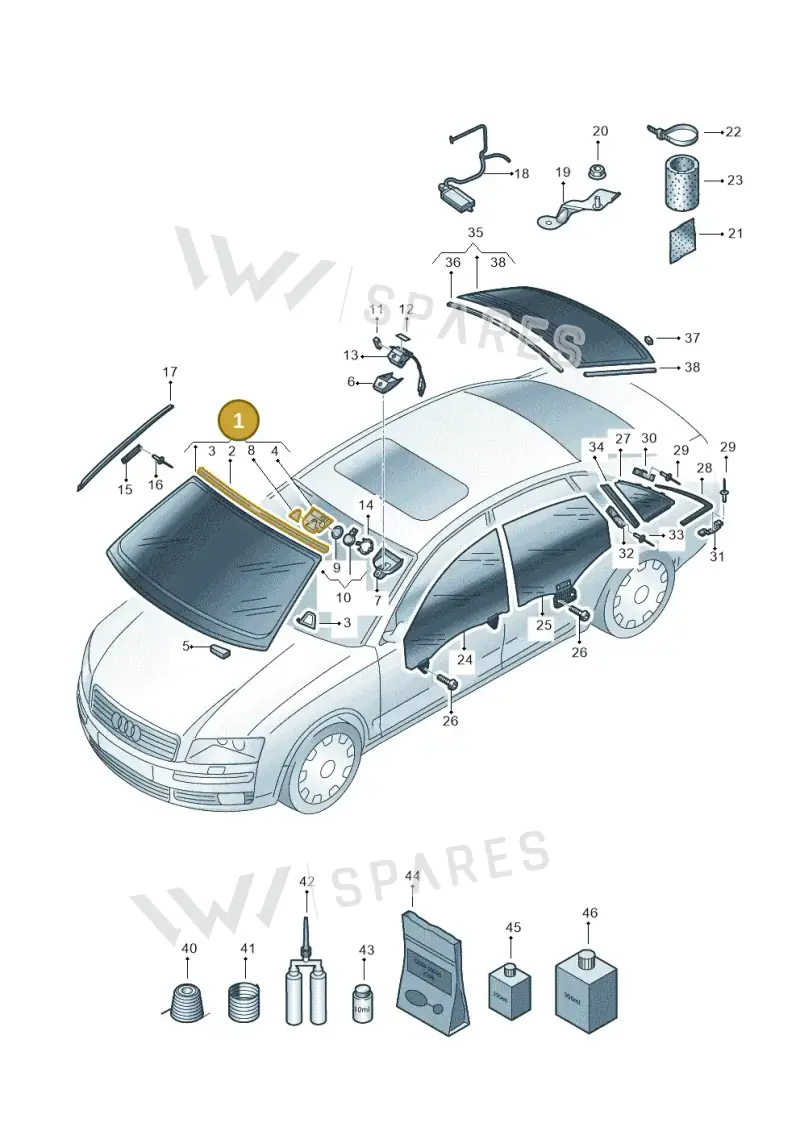 4E0845099BENVB — Audi A8/S8/qu. lang    08> (2007-) diagram 635845000, position 1