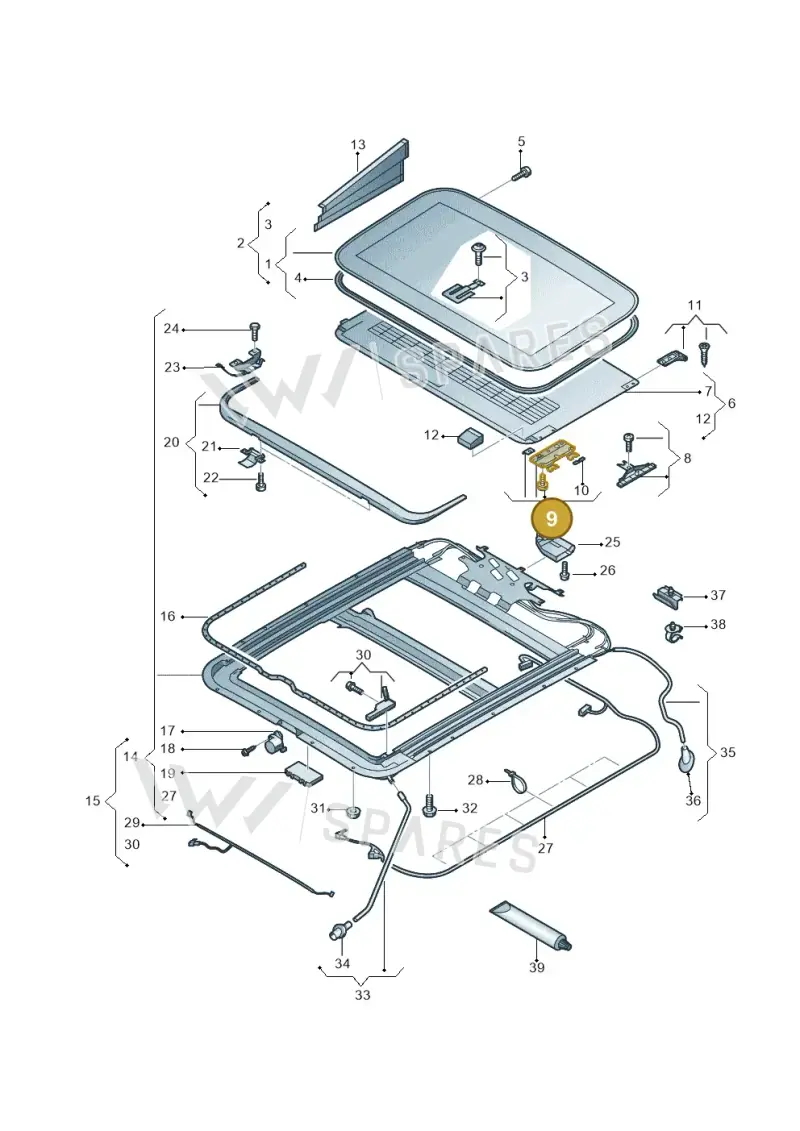 4E0877169 — Audi A8L qu. 3.0 TDI (2013-2018) diagram 696877000, position 9