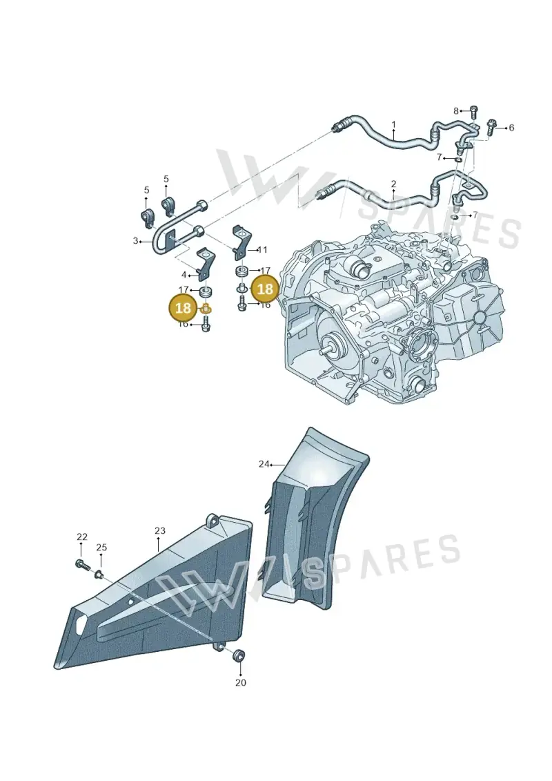 4E0903127 — Audi R8 qu. 5.2 (2012-2015) diagram 752317510, position 18