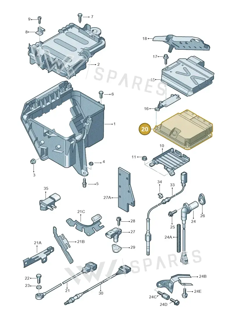 4E0910559H — Audi A8/S8/qu. lang (2003-2007) diagram 291906000, position 20