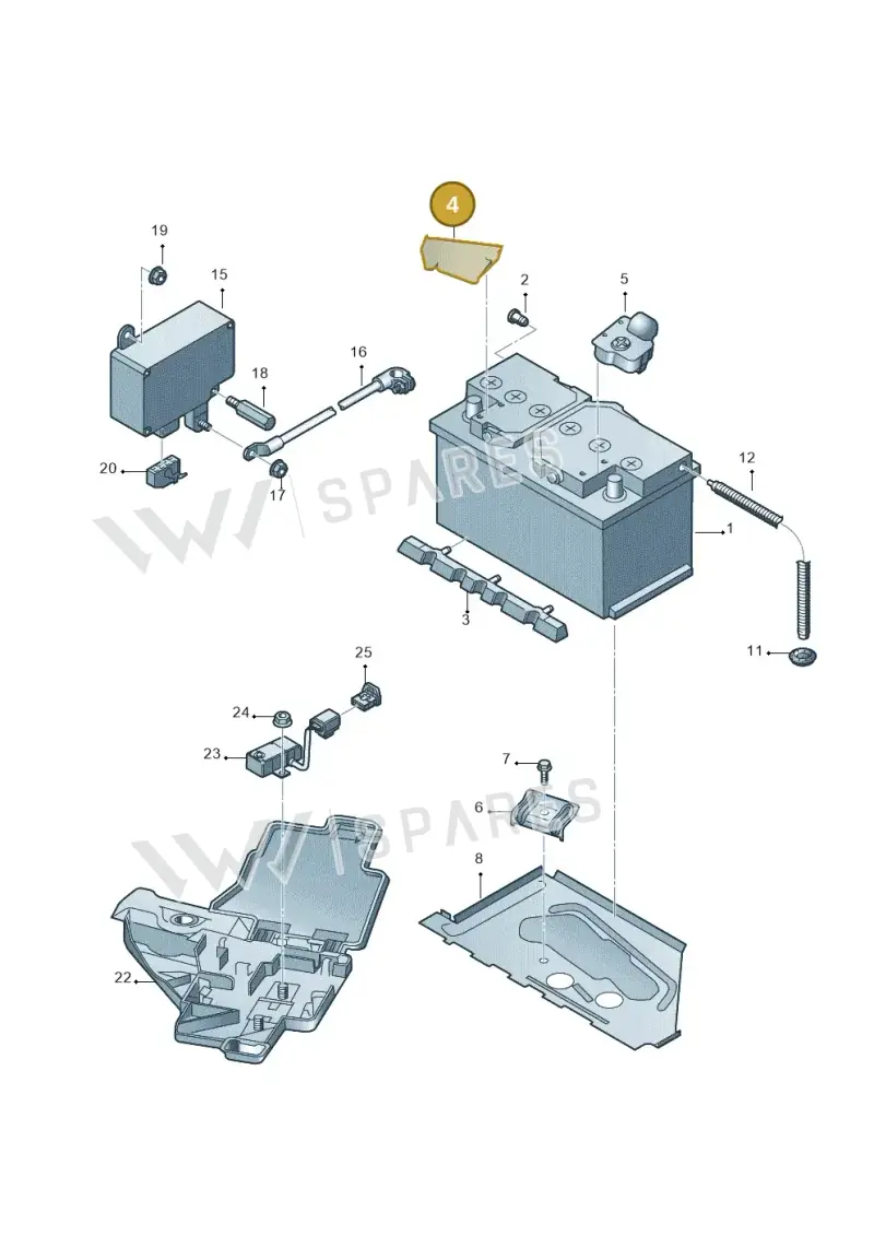 4E0915429 — Audi A8/S8/qu. lang    08> (2007-) diagram 291915000, position 4