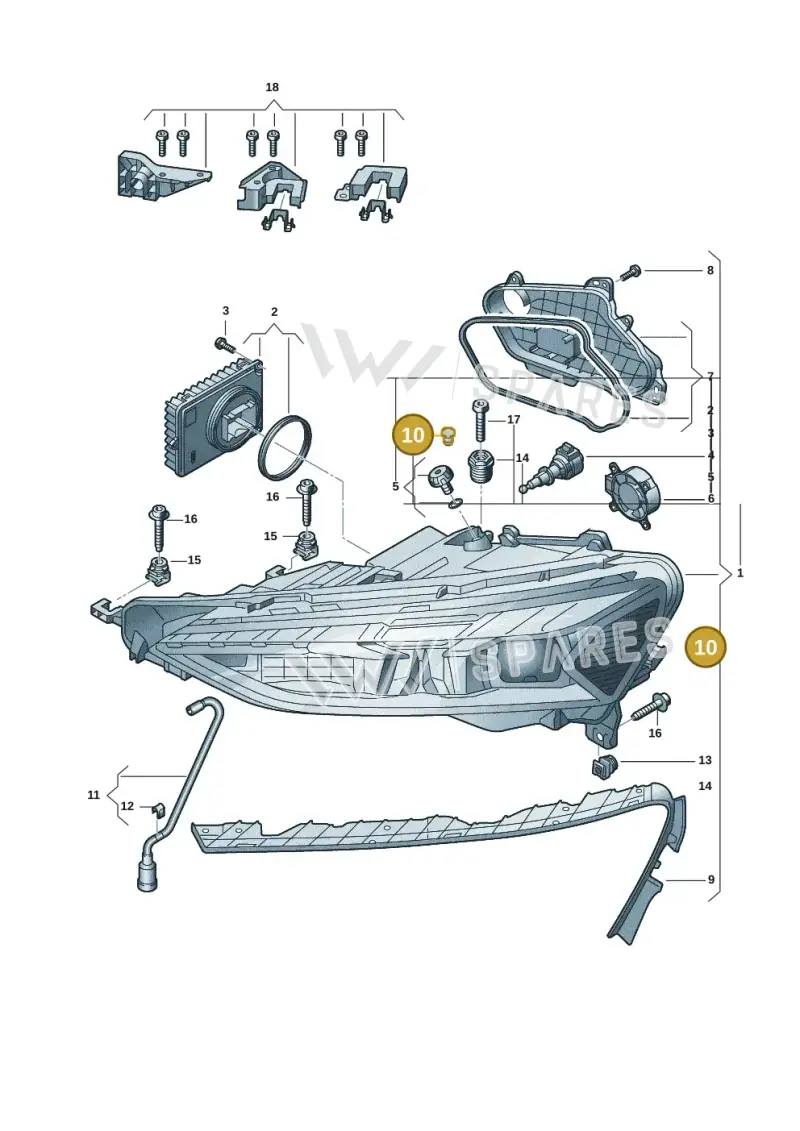 4E0941041 — Audi RS e-tron GT (2020-2020) diagram 4j1941000, position 10