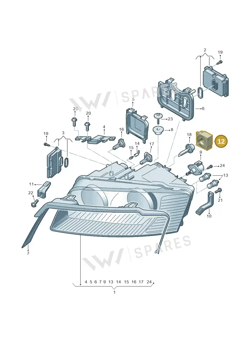4E0941471 — Audi A8/S8/qu. lang    08> (2007-) diagram 291941200, position 12