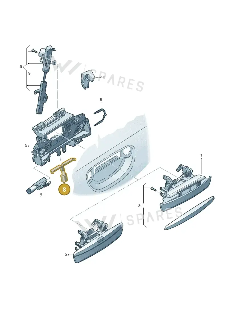 4E0949137 — Audi A8/S8/qu. lang    08> (2007-) diagram 291837000, position 8