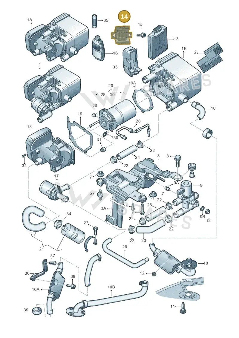4E0963213 — Audi A8/S8/qu. lang    08> (2007-) diagram 291261460, position 14