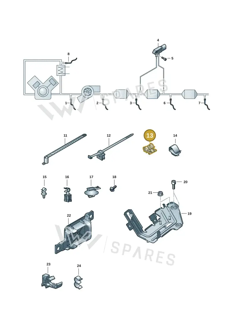 4E0971848C — Audi A7 Sportback (2018-) diagram 435906008, position 13