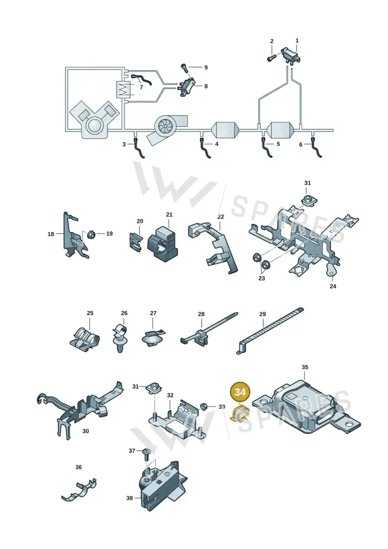 4E0971848C — Audi Q5 (2016-2020) diagram 896906008, position 34