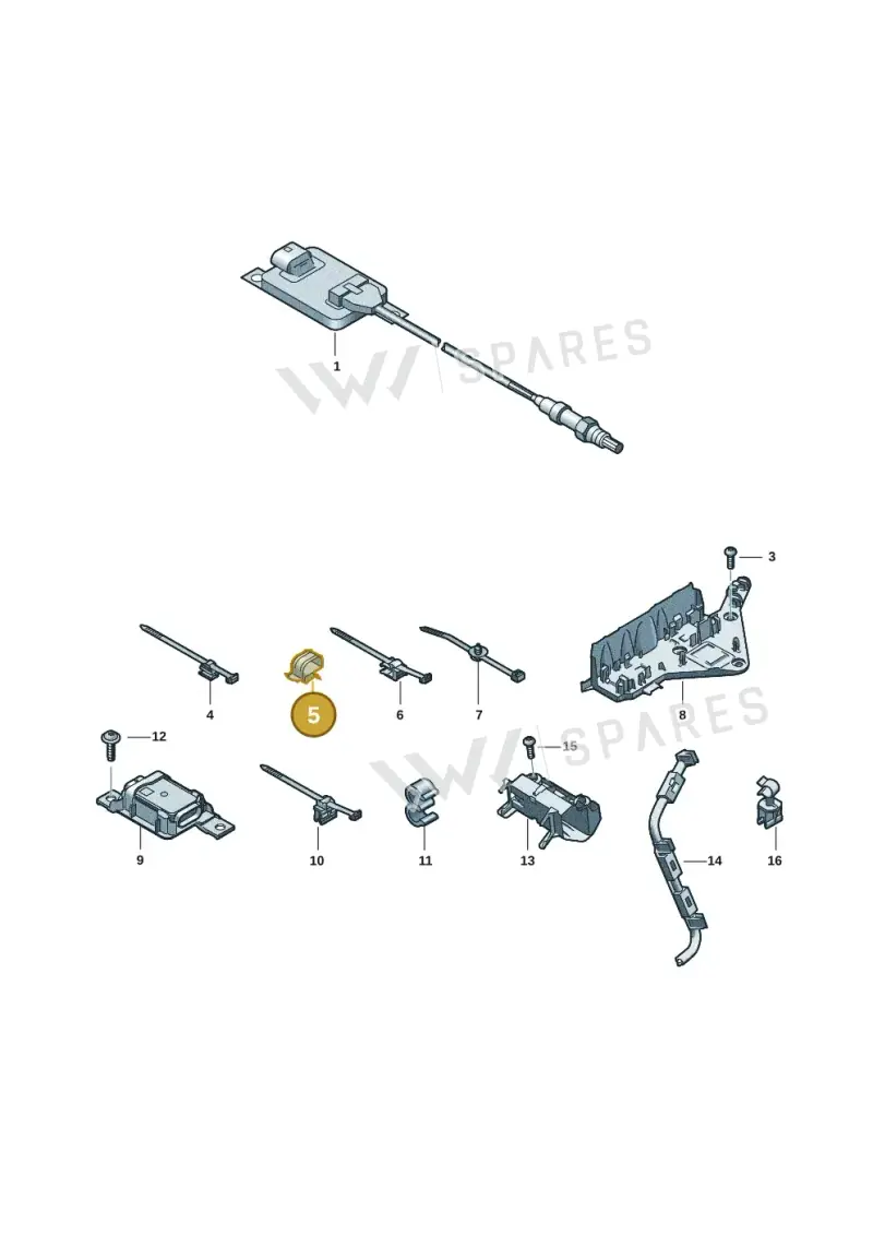 4E0971848C — Audi A5 Limo 2.0 (2024-) diagram 8wk906048, position 5