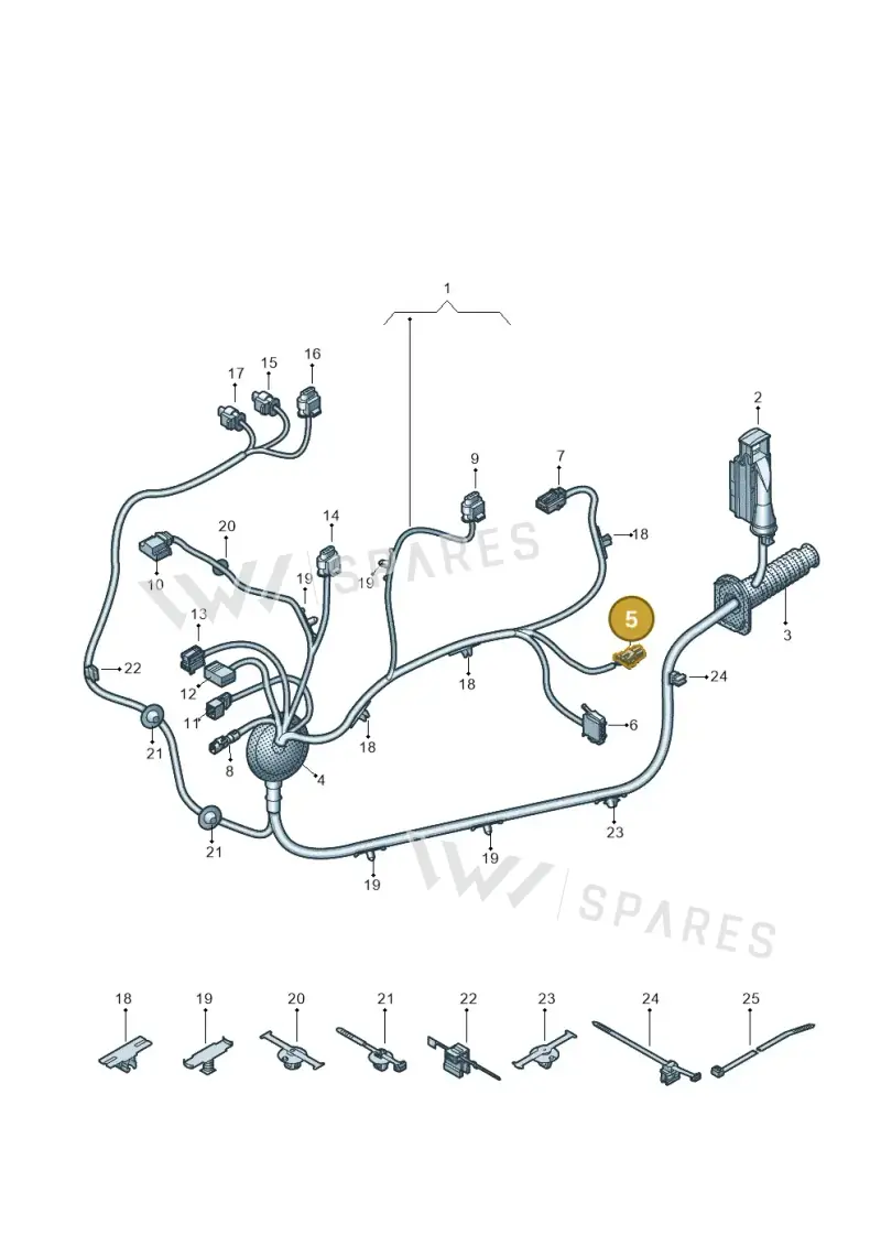 4E0971942 — Audi RS6 Avant (2019-2025) diagram 435972330, position 5