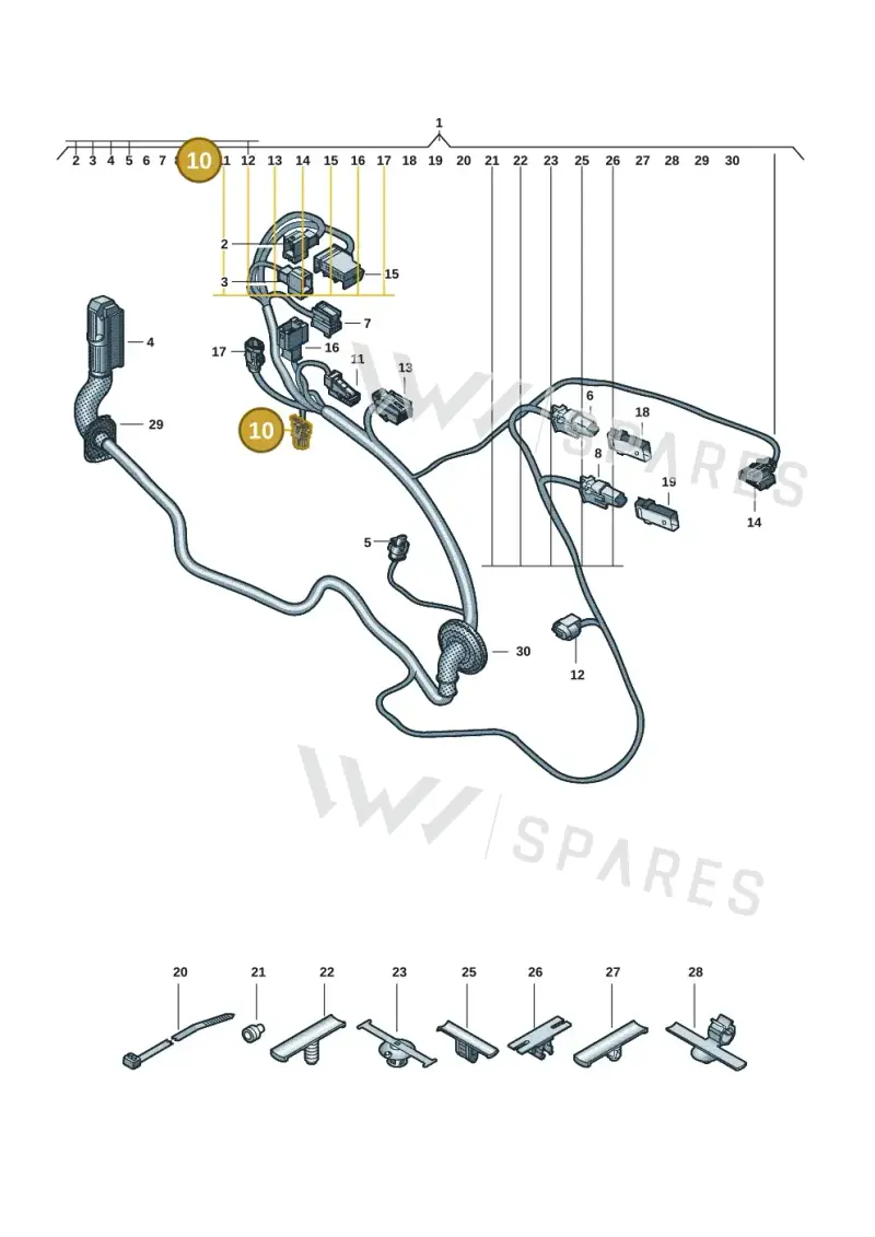 4E0971942 — Audi Q6 e-tron (2023-2025) diagram f5s972330, position 10