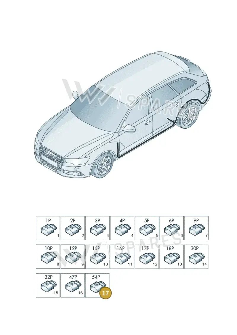 4E0972144 — Audi RS6 Avant (2013-2018) diagram 758971850, position 17